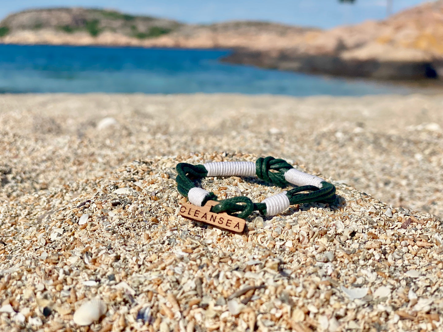 CleanSea Bracelet - Green/White - CleanSea
