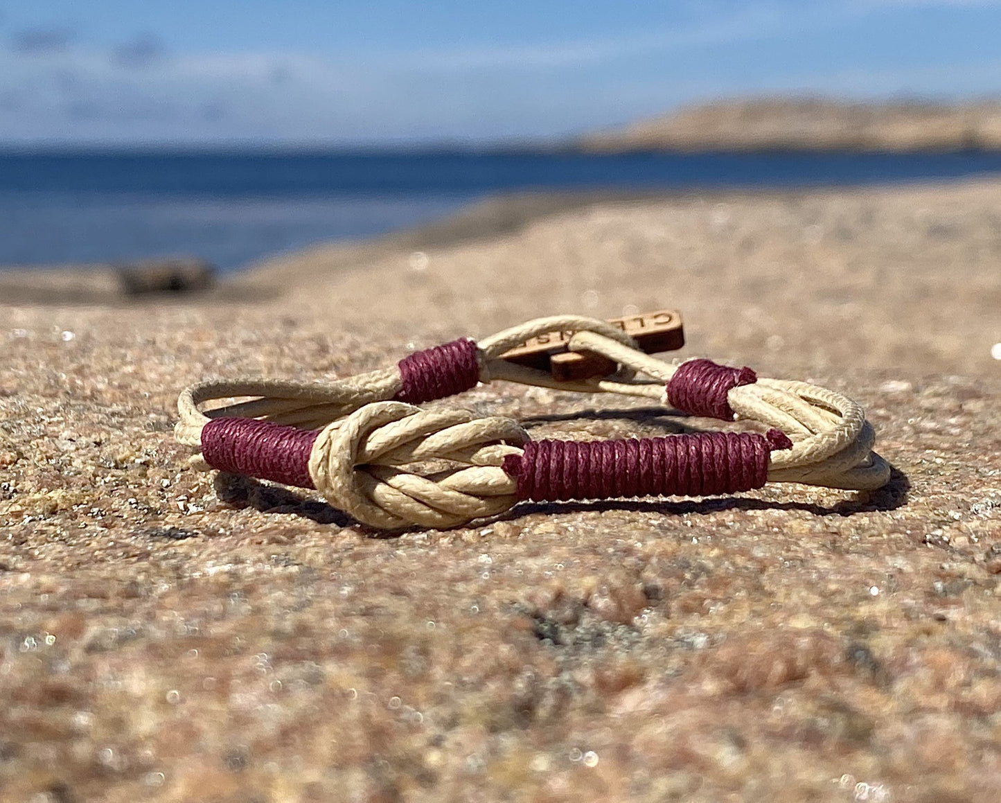Classic 1 KG - Sand beige & Bordeaux - CleanSea