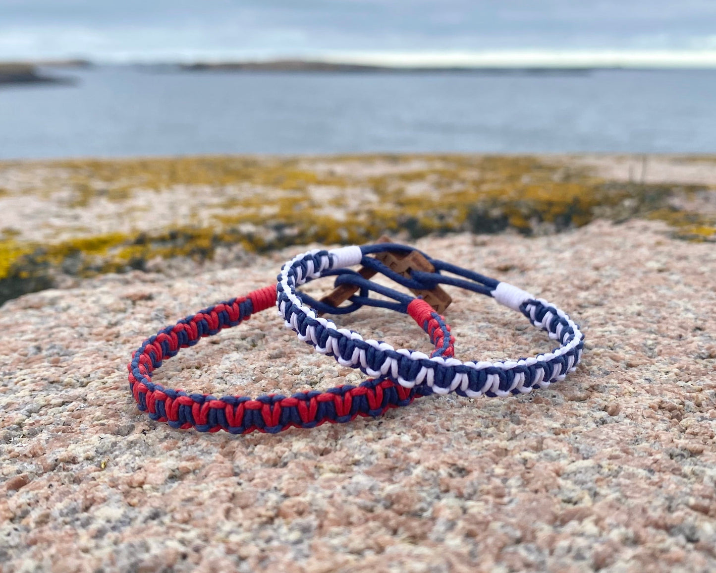 Wavy 1 KG - Sea blue & Anemone red - CleanSea