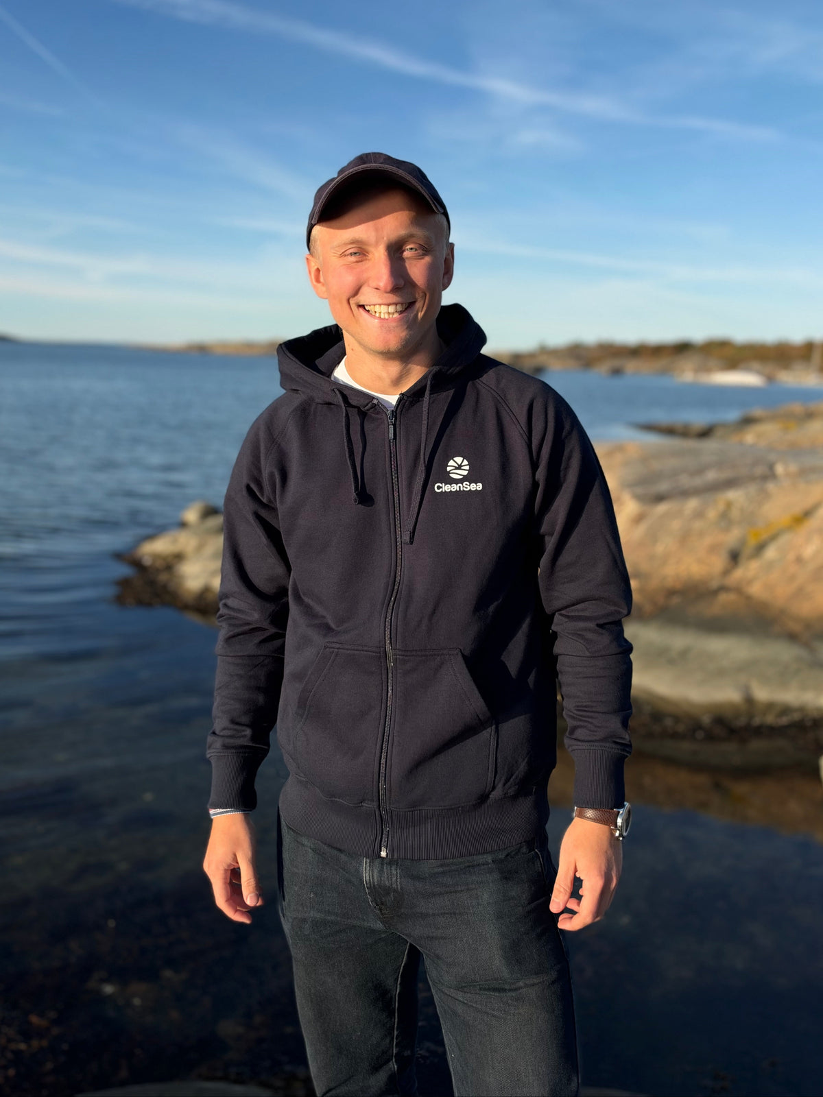 CleanSea Impact Zip Hoodie 3 KG - Deepwater blue