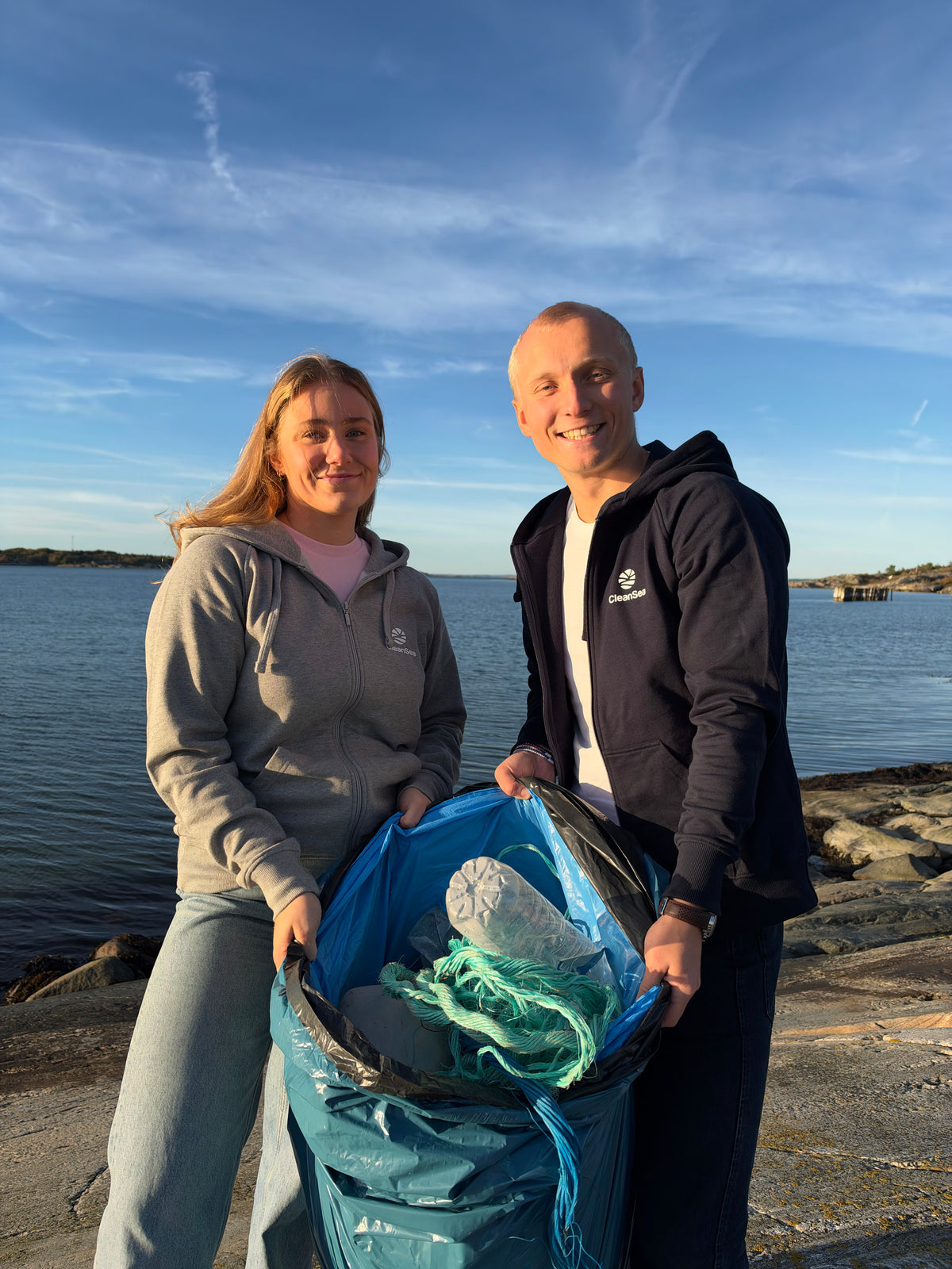 CleanSea Impact Zip Hoodie 3 KG - Deepwater blue