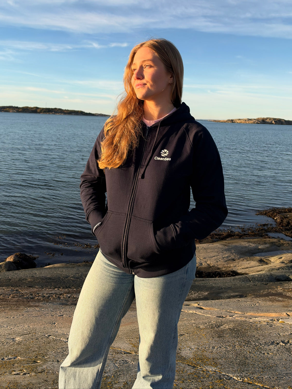 CleanSea Impact Zip Hoodie 3 KG - Deepwater blue