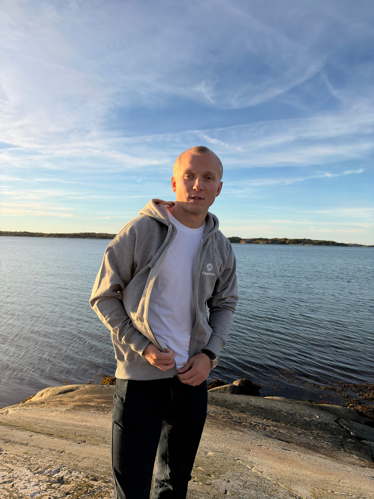 CleanSea Impact Zip Hoodie 3 KG - Cliff Grey
