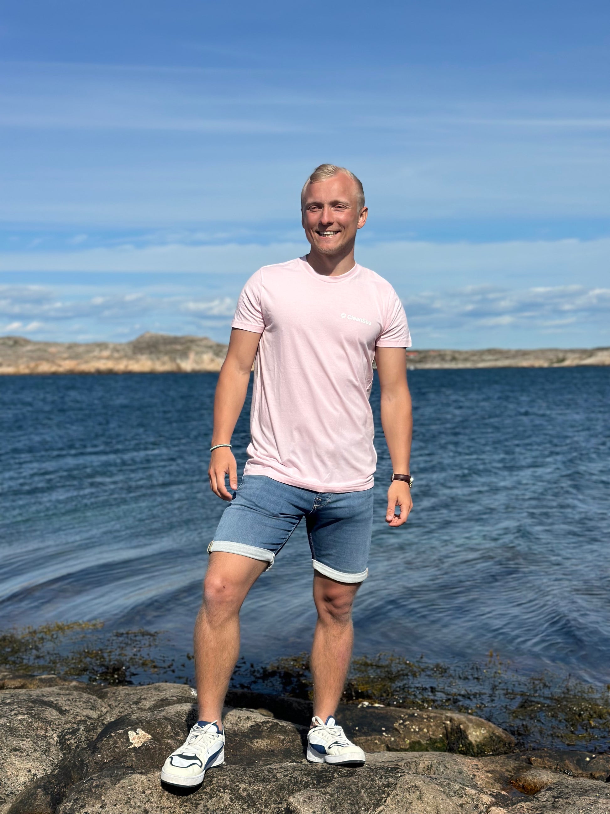CleanSea Impact T-shirt - 1 KG Seashell pink - CleanSea