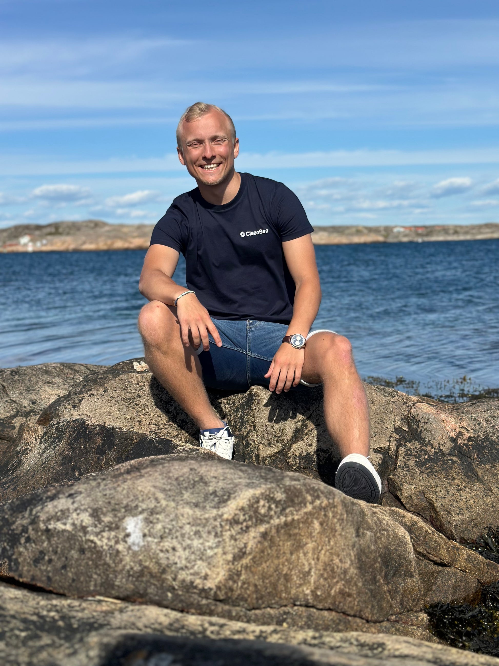 CleanSea Impact T-shirt - 1 KG Deepwater blue - CleanSea