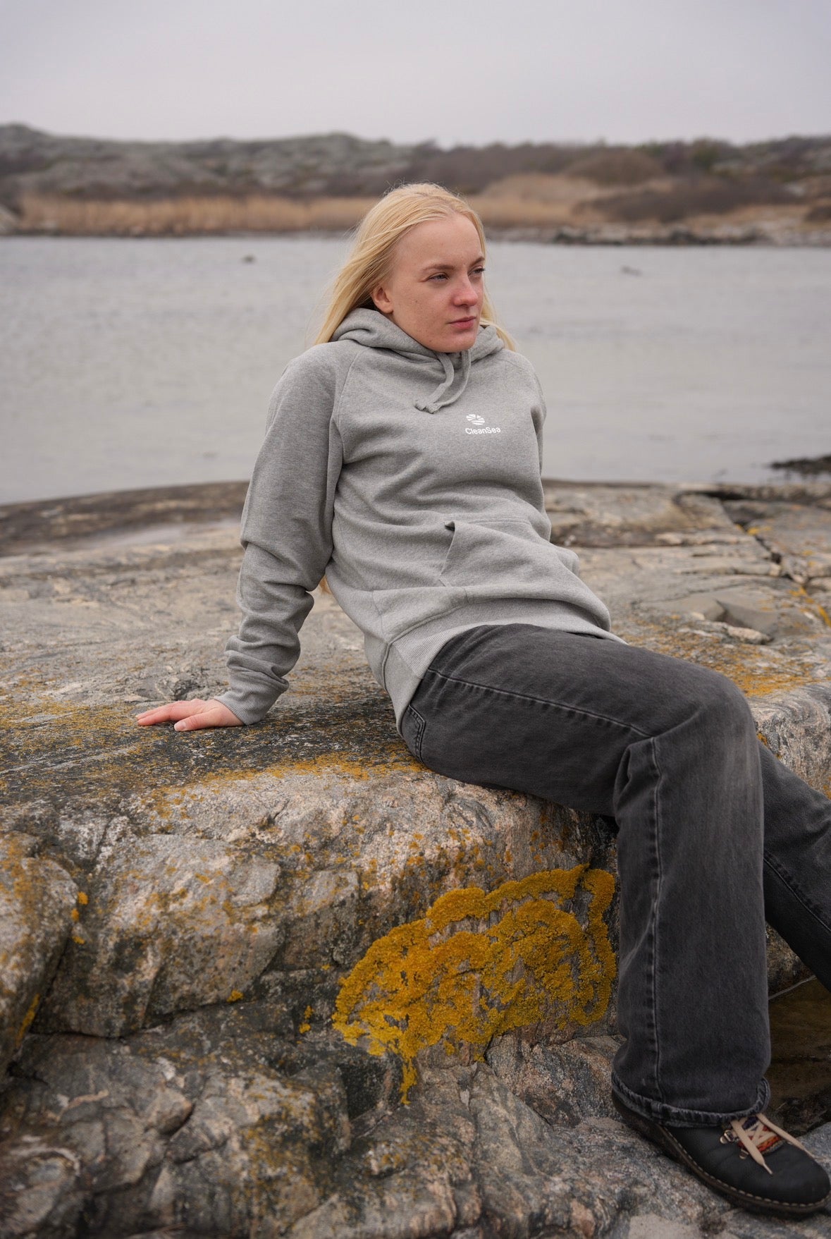CleanSea Impact Hoodie 3 KG - Klippgrå