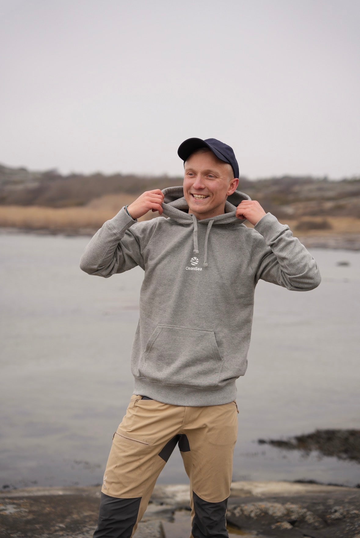 CleanSea Impact Hoodie 3 KG - Klippgrå