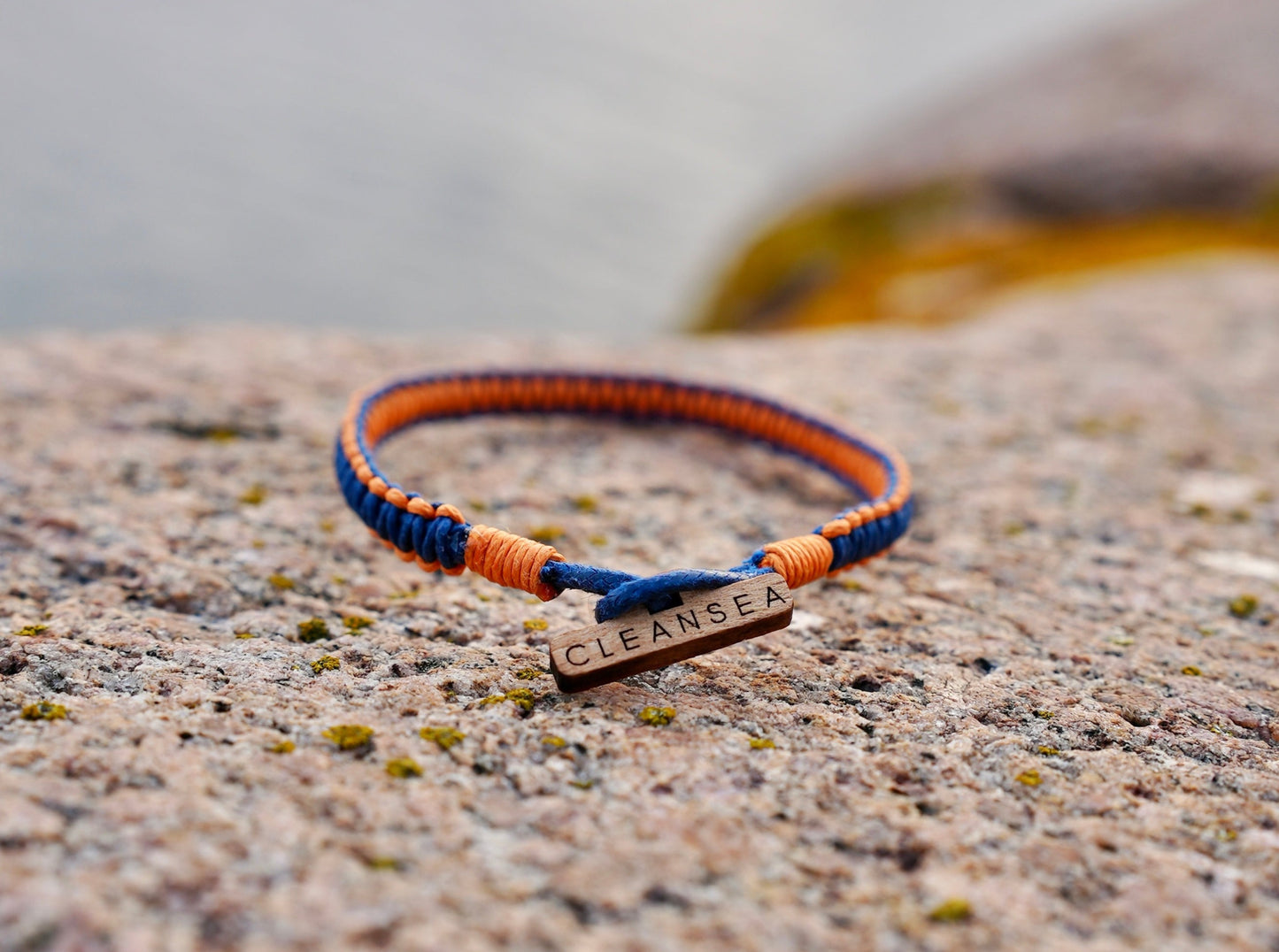 CleanSea bracelet - New design Blue/Orange - CleanSea
