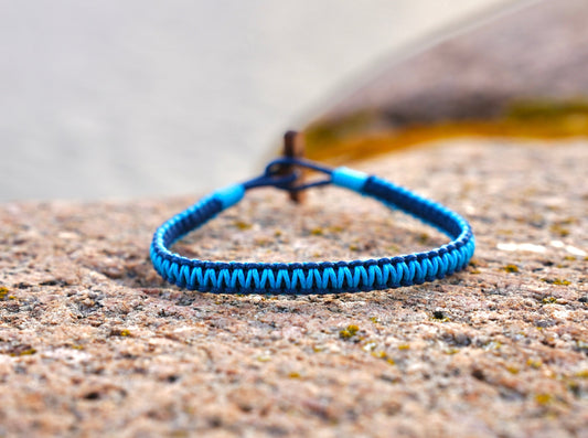 2 kilo CleanSea Bracelet - New design Blue/Turquoise - CleanSea
