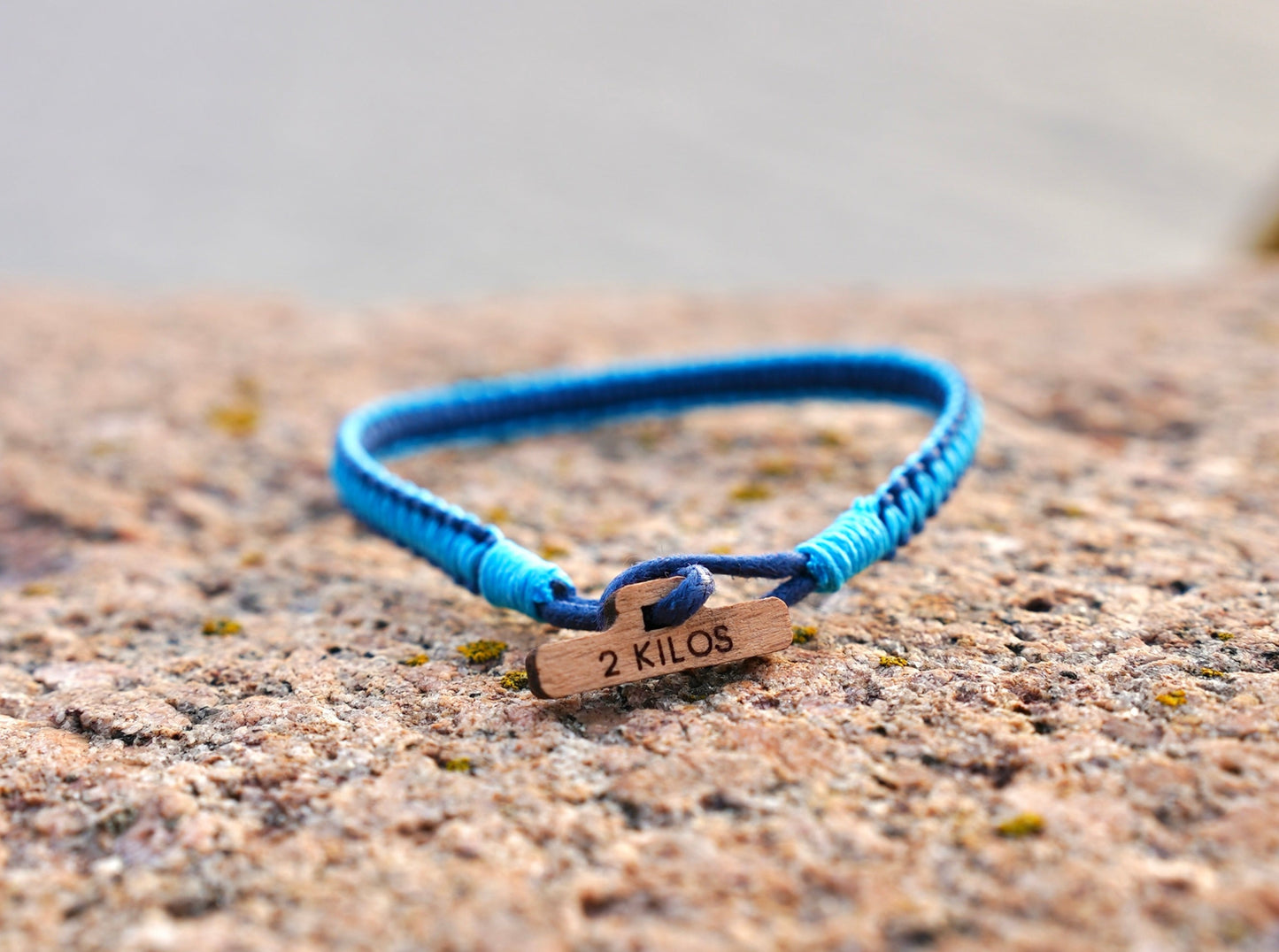 2 kilo CleanSea Bracelet - New design Blue/Turquoise - CleanSea