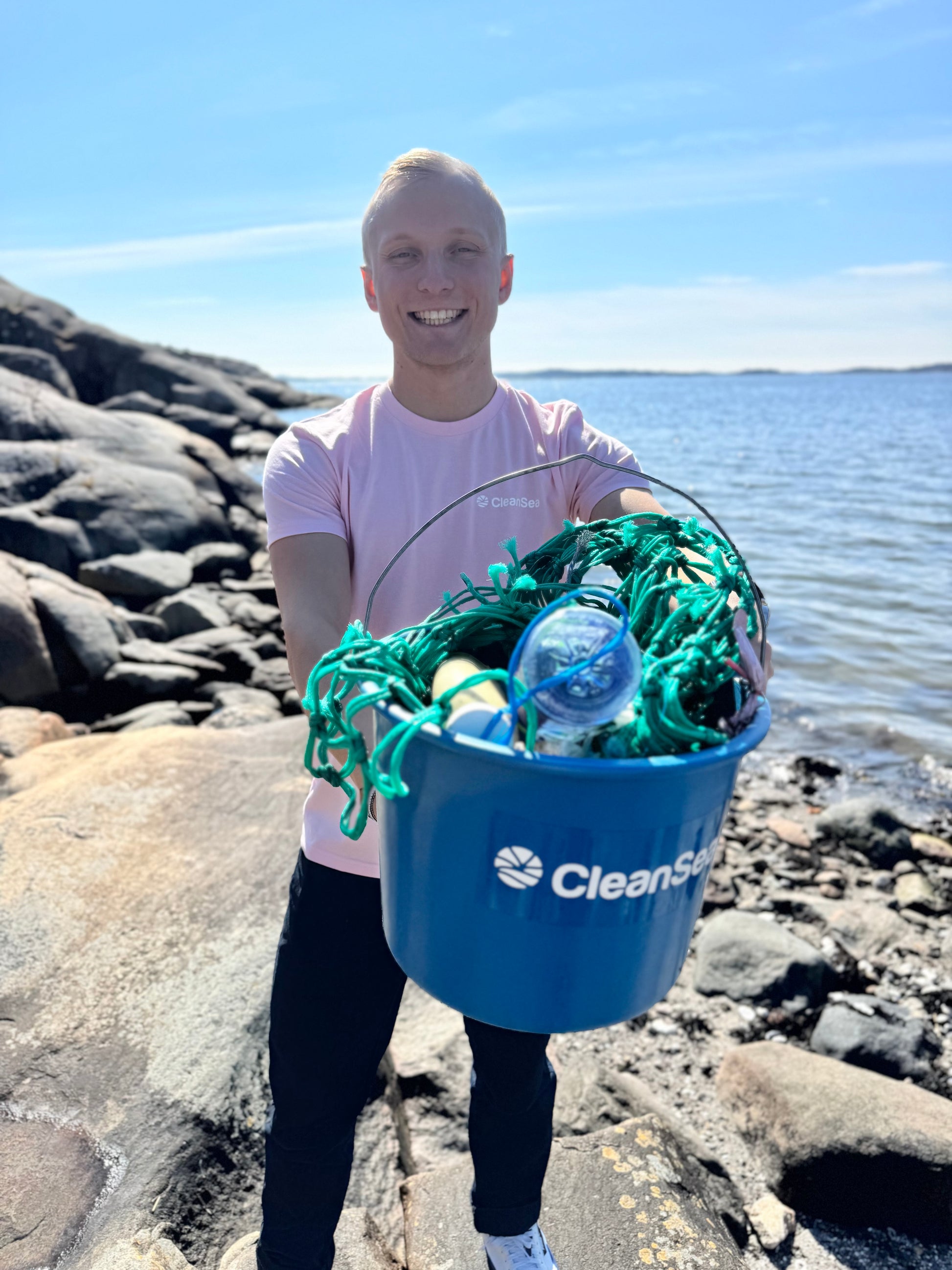 CleanSea Impact T-shirt - 1 KG Seashell pink - CleanSea