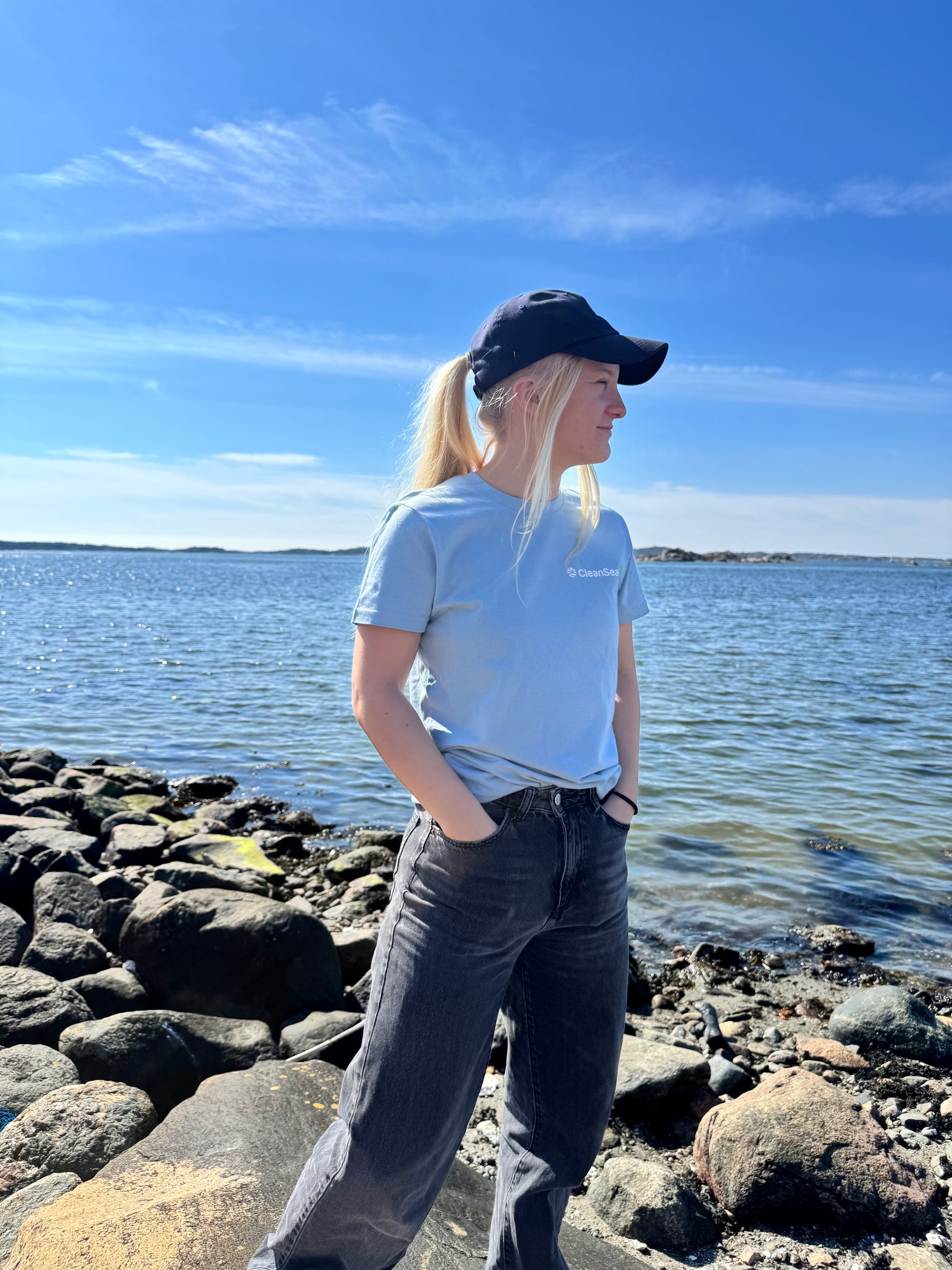 CleanSea Impact T-shirt - 1 KG Lagoon blue - CleanSea