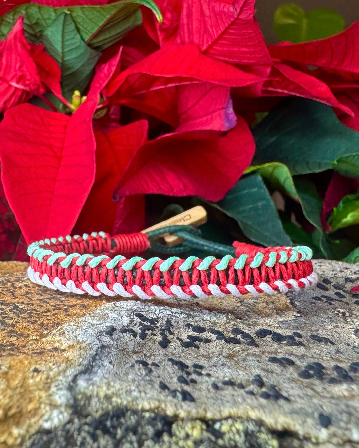 Julhjälte 2 KG - Anemonröd, Havsmint & Saltvit 