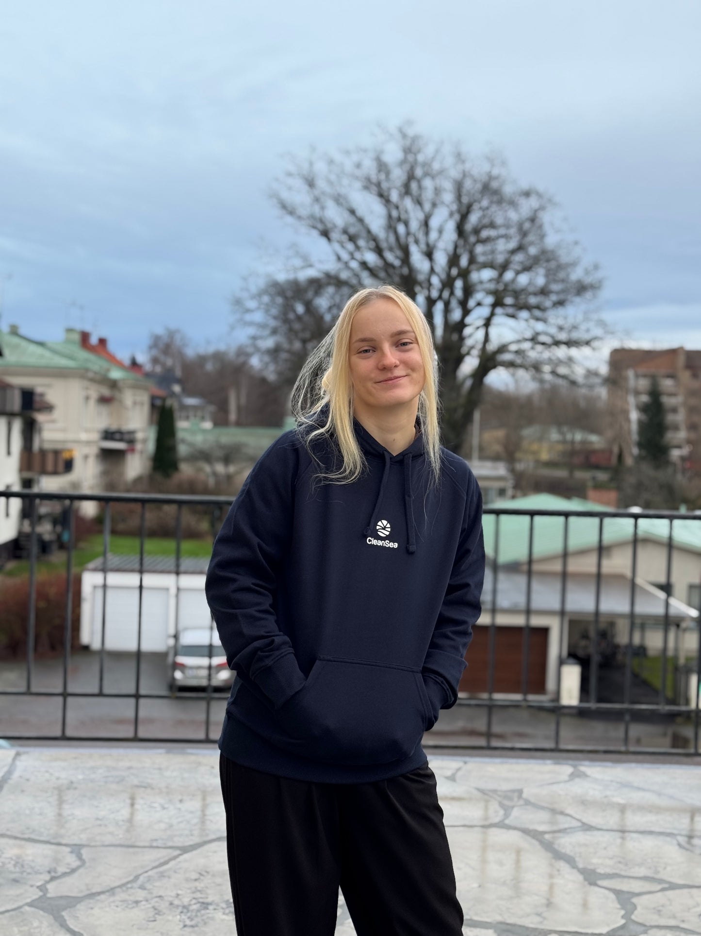 CleanSea Impact Hoodie 3 KG - Djuphavsblå