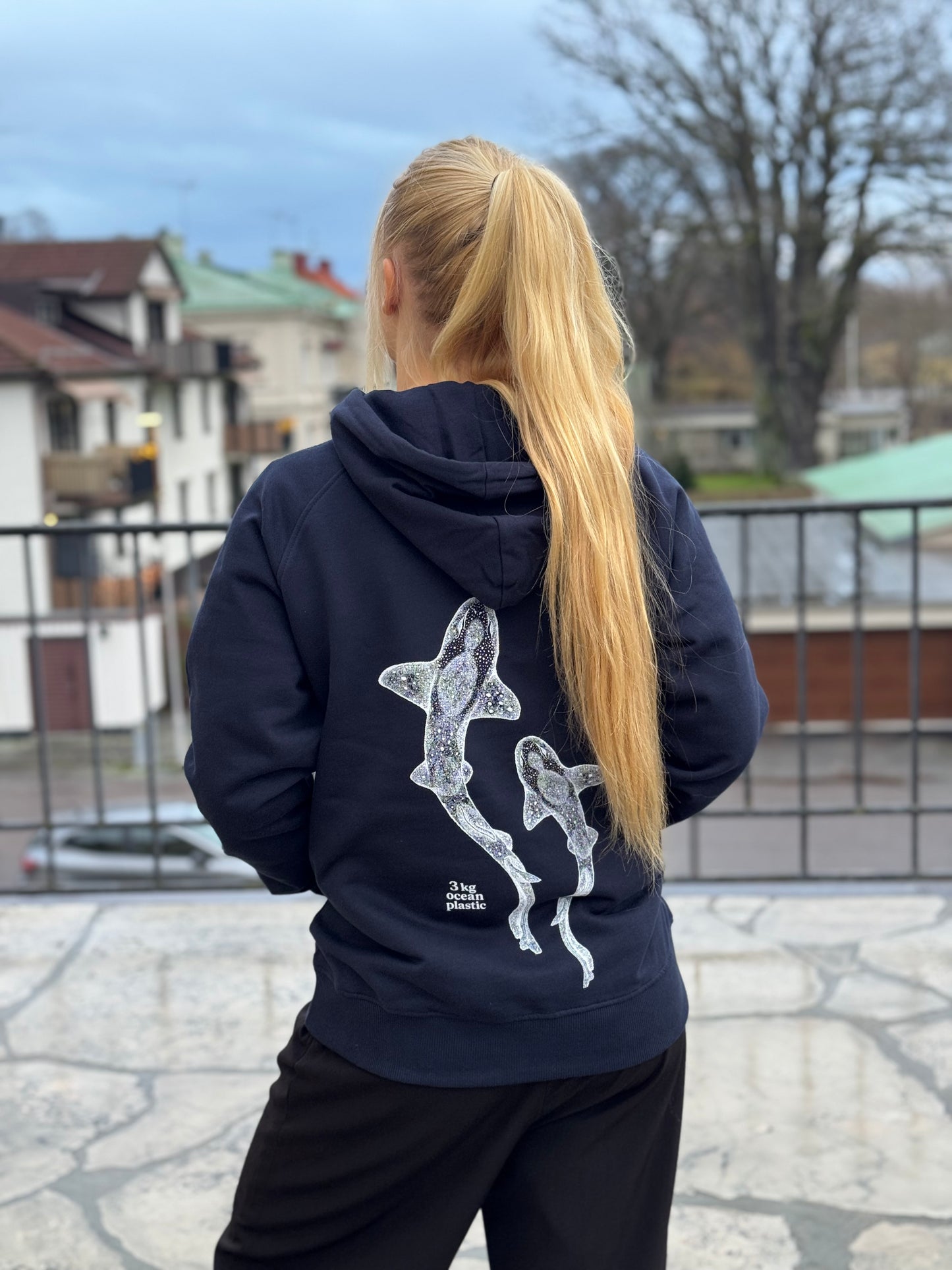 CleanSea Impact Hoodie 3 KG - Djuphavsblå