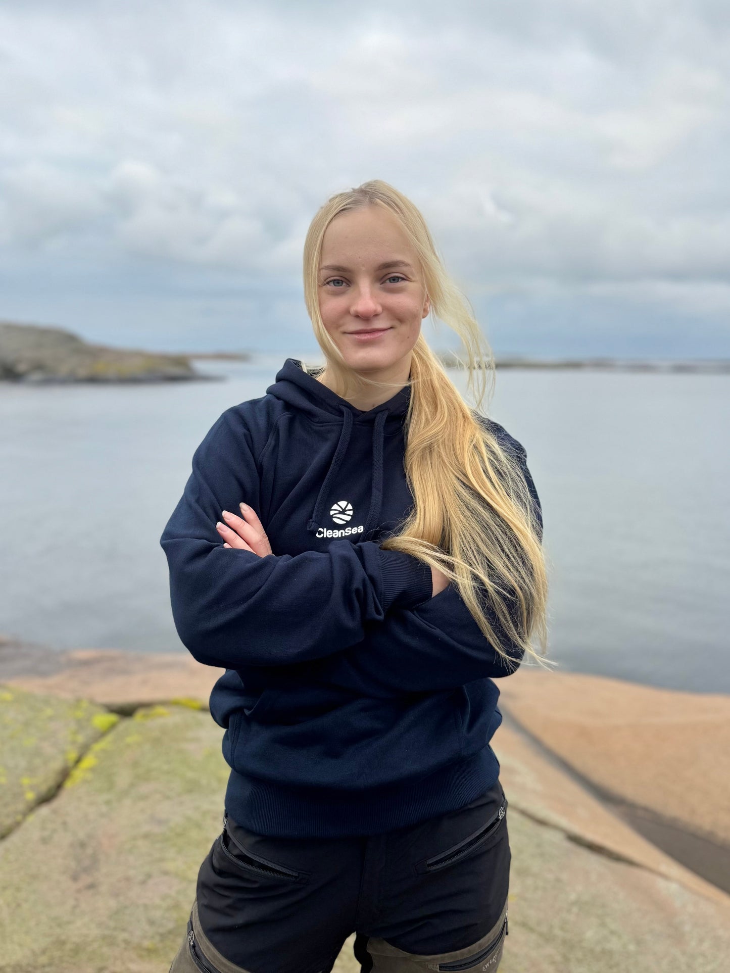 CleanSea Impact Hoodie 3 KG - Djuphavsblå