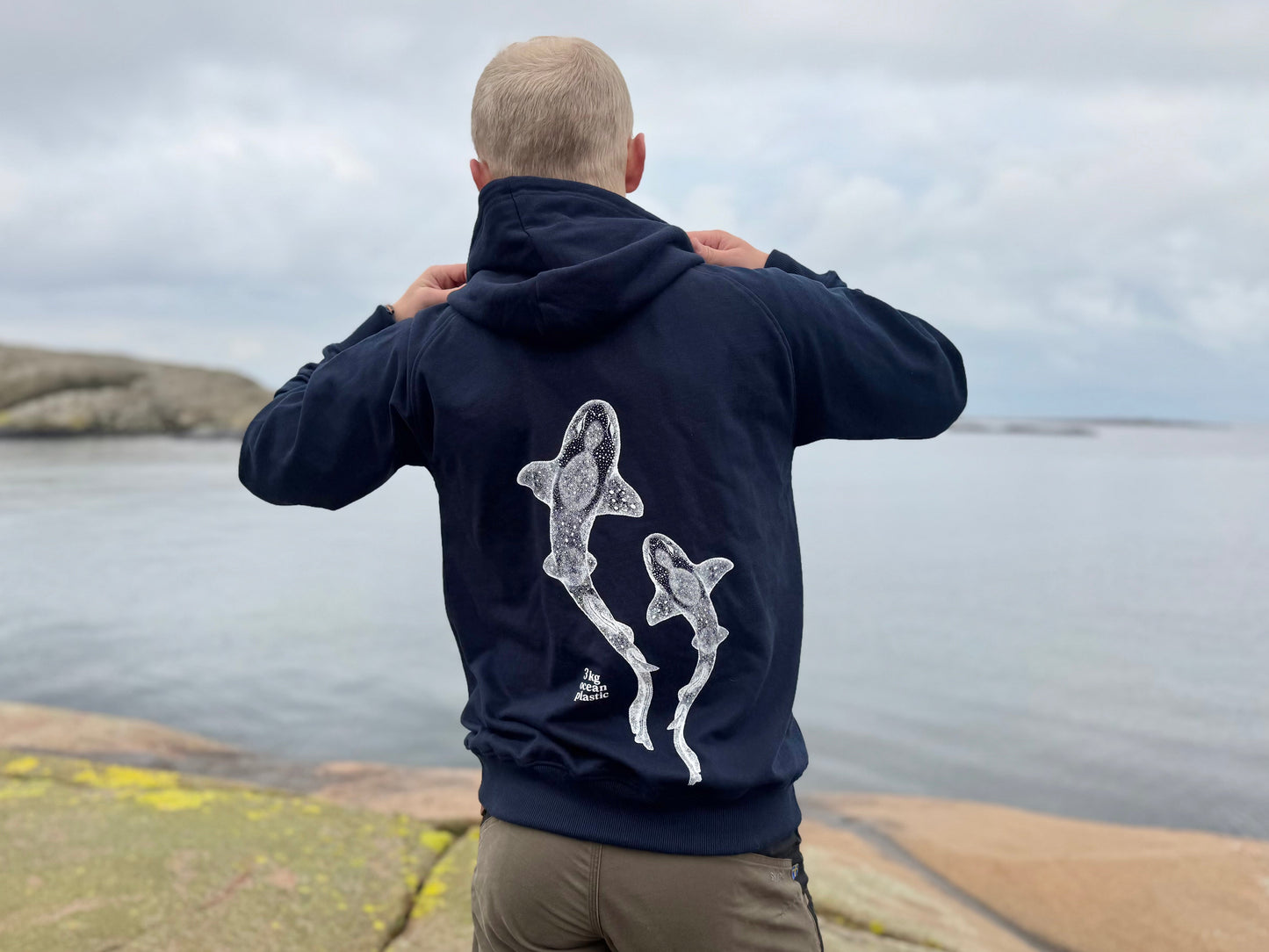 CleanSea Impact Hoodie 3 KG - Djuphavsblå