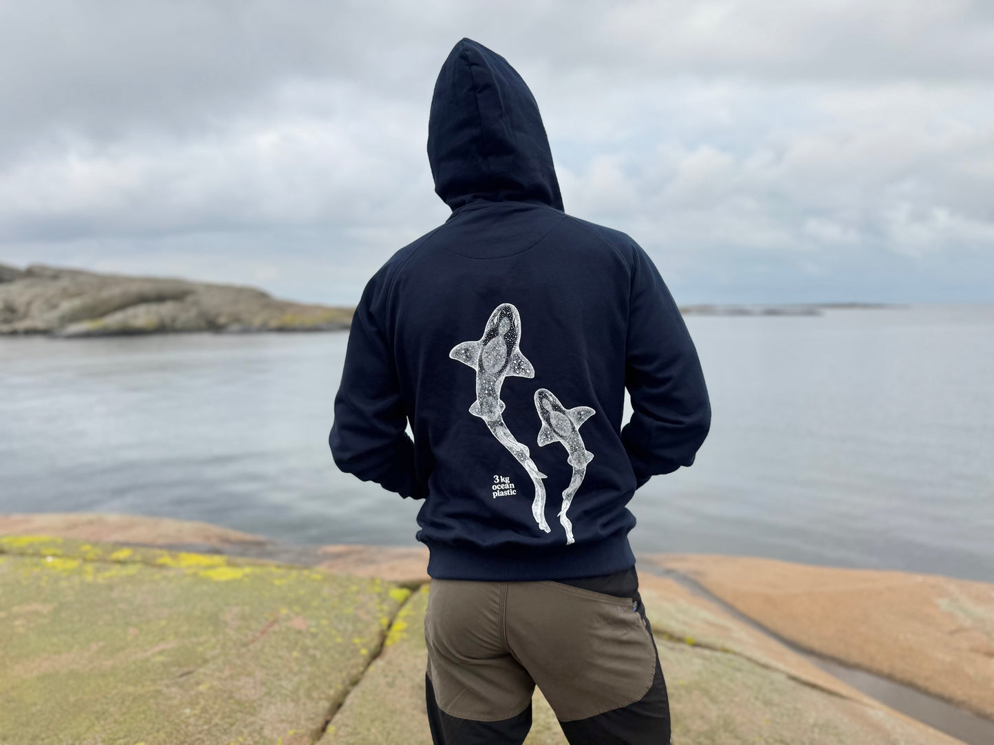 CleanSea Impact Hoodie 3 KG - Djuphavsblå