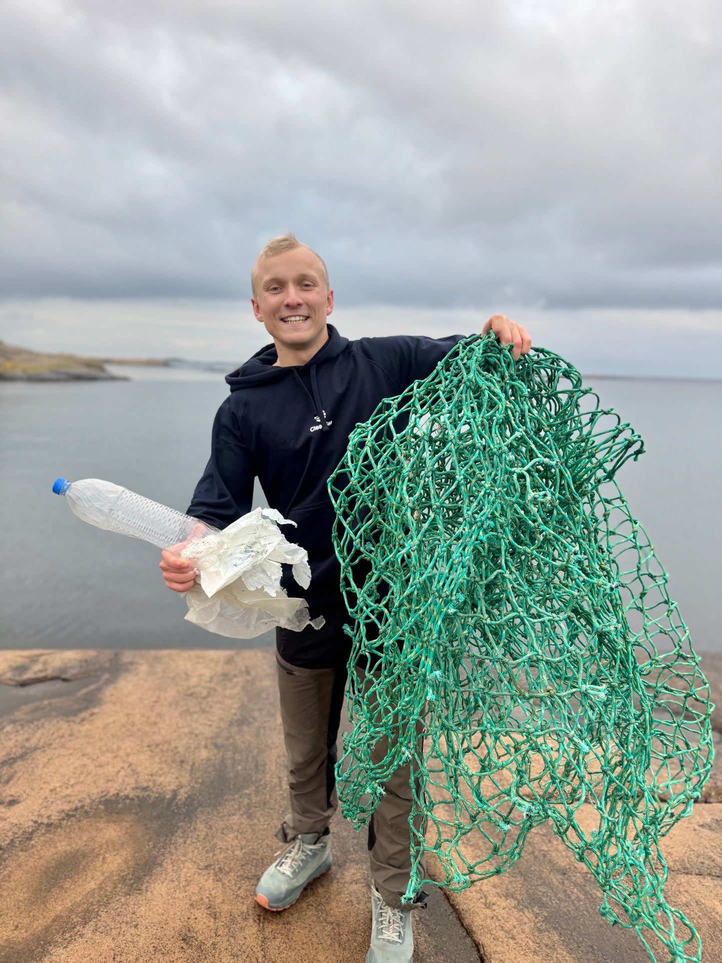 CleanSea Impact Hoodie 3 KG - Djuphavsblå