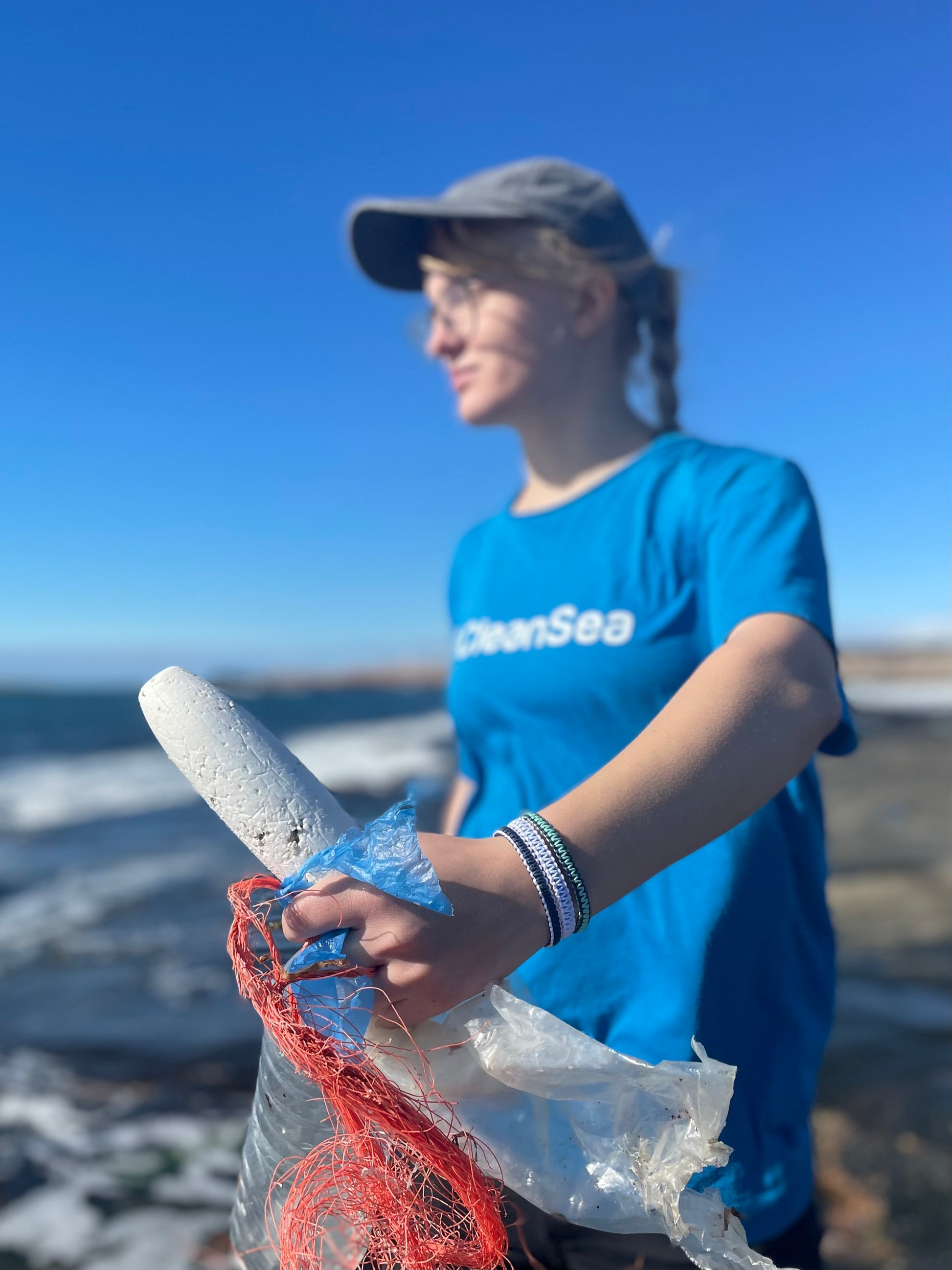 New CleanSea bracelet - Blue/White - CleanSea