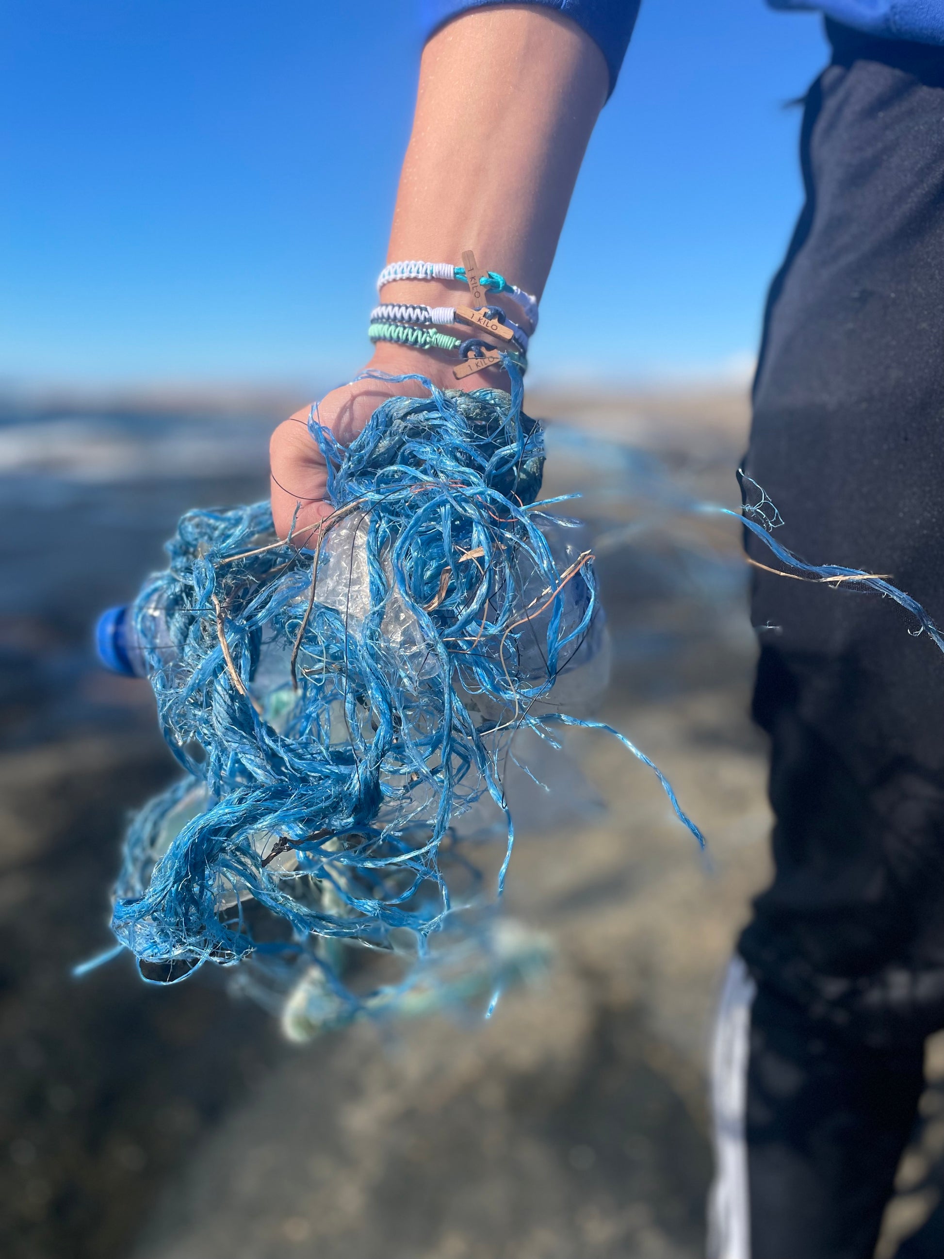 New CleanSea bracelet - Blue/White - CleanSea