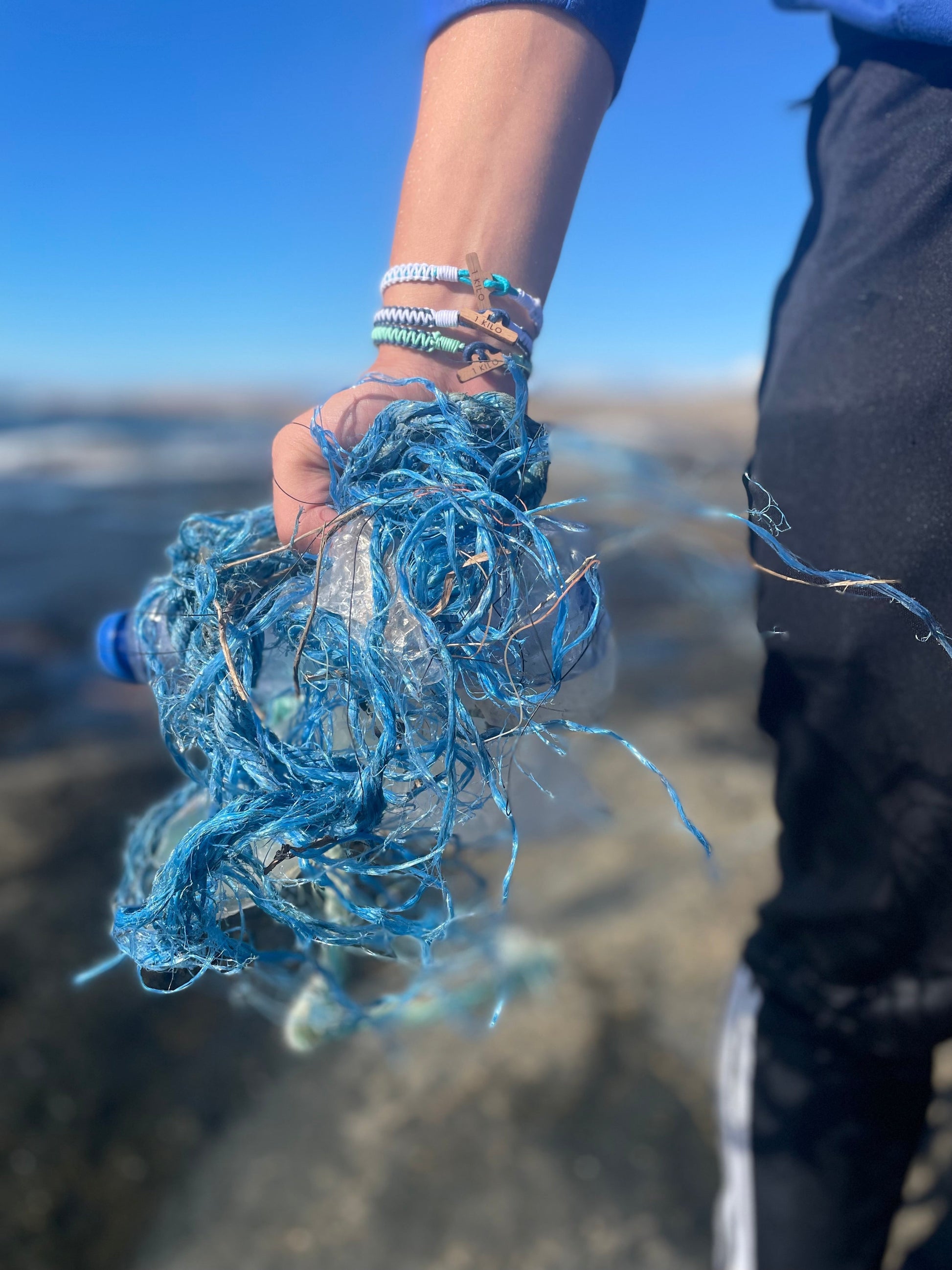 New CleanSea bracelet - Turquoise/White - CleanSea